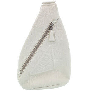 PRADA Crossbody Vitello Dino Leather Bag Body